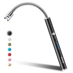 RONXS Electric Lighter Windproof Flameless Candle Lighter with Safety Lock