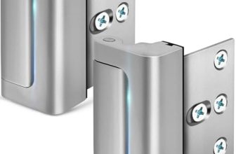 Home Security Door Lock, 2 Pack Childproof Door Reinforcement Lock with 3 Inch S