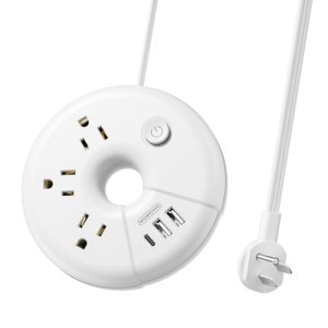 Travel Power Strip with USB Ports