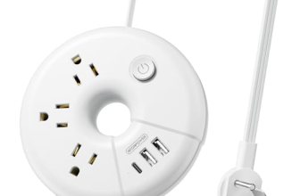 Travel Power Strip with USB Ports