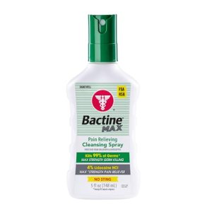 Bactine Max Pain Relieving Antiseptic Spray with Lidocaine