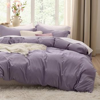 Bedsure Grayish Purple Duvet Cover Twin/Twin XL Size