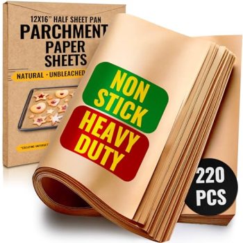 220 PCS Parchment Paper Baking Sheets