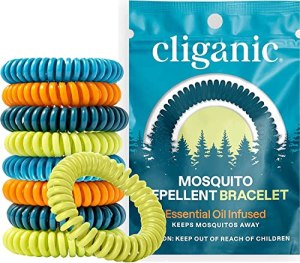 Cliganic 50 Pack Mosquito Repellent Bracelets for Adults & Kids