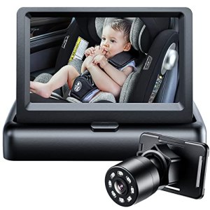Itomoro Baby Car Mirror, View Infant in Rear Facing Seat with Wide Crystal Clear