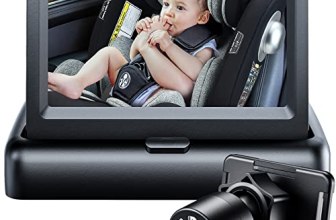 Itomoro Baby Car Mirror, View Infant in Rear Facing Seat with Wide Crystal Clear