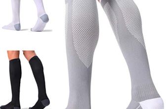 FITRELL 3 Pairs Compression Socks for Women and Men 20-30mmHg- Circulation and M