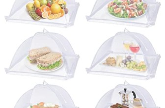 Lauon Large Food Cover,6 Pack Mesh Food Tent