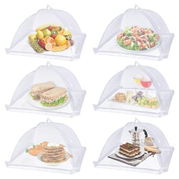 Lauon Large Food Cover,6 Pack Mesh Food Tent