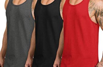 COOFANDY Men’s 3 Pack Quick Dry Workout Tank Top Gym Muscle Tee Fitness Bodybuil