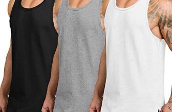 COOFANDY Men’s 3 Pack Quick Dry Workout Tank Top Gym Muscle Tee Fitness Bodybuil