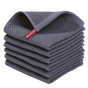 Homaxy 100% Cotton Waffle Weave Kitchen Dish Cloths