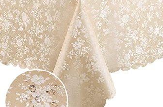 Smiry Rectangle Table Cloth, Waterproof Heavy Duty Vinyl Tablecloths