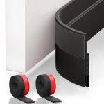 Suptikes 2 Pack Door Draft Stopper，Door Sweep for Exterior & Interior Doors