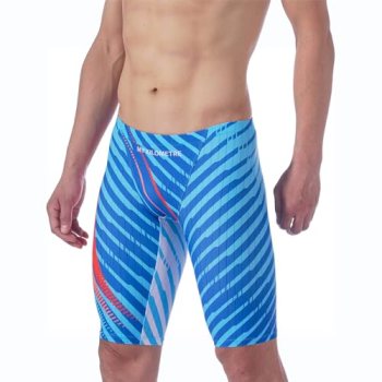 MY KILOMETRE Men’s Swimsuit Jammer Solid Swim Jammers Endurance Long Racing Trai
