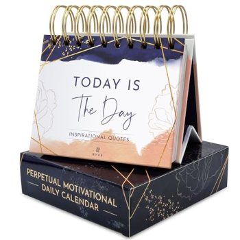 Motivational Daily Flip Calendar with 366 Inspirational Quotes