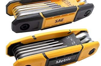MULWARK 17pcs Folding Allen Wrench Set | Metric & Standard SAE