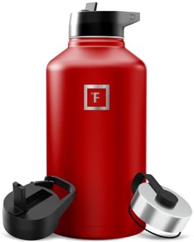 IRON °FLASK Camping & Hiking Hydration Flask with Straw