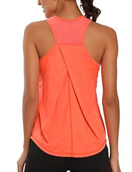 Aeuui Womens Workout Tops for Women Racerback Tank Tops Mesh Yoga Shirts Athleti