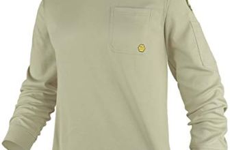 PTAHDUS FR Shirts for Men, 7.1oz Flame Resistant Clothing Long Sleeve FRC Weldin