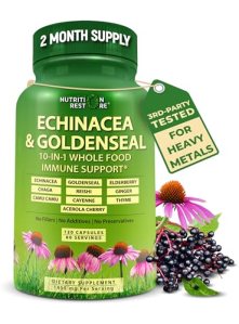 Echinacea Goldenseal Capsules – 10 in 1 Immune Support Supplement