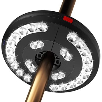 Eletorot Patio Umbrella Lights-Rechargeable Outdoor Lights for Patio Decor