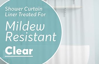 BigFoot Clear Shower Curtain Liner – 72×72 Odorless Plastic with Magnets