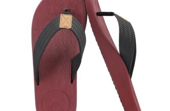 KuaiLu Mens Flip Flops Arch Support Comfortable Cushion Memory Foam Recovery Wal