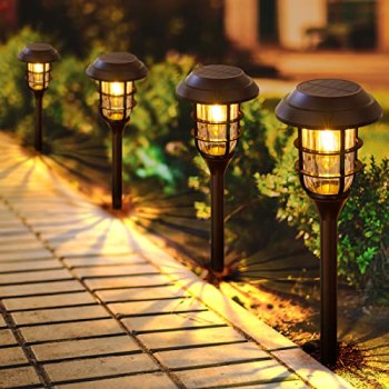 LETMY Solar Pathway Lights Outdoor