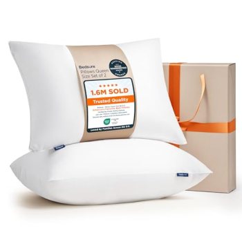 Bedsure Pillows Queen Size Set of 2 – Hotel Collection Bed Pillows for Sleeping