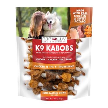 Pur Luv Dog Treats, K9 Kabobs Made with Real Chicken