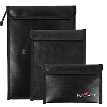 FunOwlet Fireproof Waterproof Document Bag