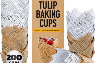 Baker’s Signature 150pcs Parchment Paper Muffin Liners – Natural Wood Pulp