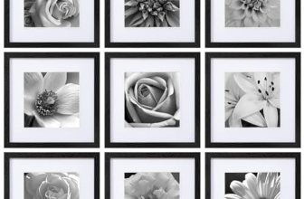 eletecpro 12×12 Picture Frames Set of 9 with Clear Acrylic Cover