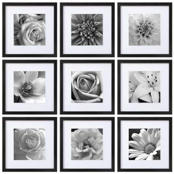 eletecpro 12×12 Picture Frames Set of 9 with Clear Acrylic Cover