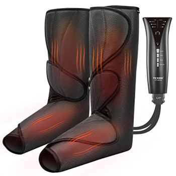 FIT KING Air Compression Leg and Foot Massager with Heat for Circulation and Pai