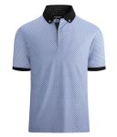 Alex Vando Mens Polo Shirts Short Sleeve Regular Fit Printed Golf Polo Shirt