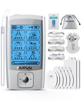 NURSAL 24 Modes TENS Unit Muscle Stimulator with Continuous Stimulation