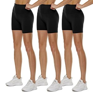 QGGQDD 3 Pack High Waisted Biker Shorts for Women