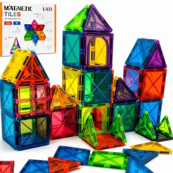 LATI Magnetic Tiles Starter Set for Kids