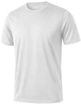 KEFITEVD Men Summer Sun Shirt Lightweight Short Sleeve SPF Shirts Jogging Tops Q