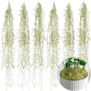 SEEKO Succulents Fake Spanish Moss 6 Pack