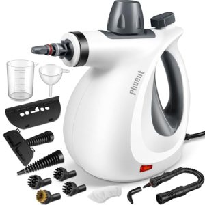 Pressurized Handheld Multi-Surface Natural Steam Cleaner with 12 pcs Accessories