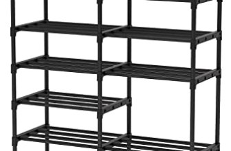 Tribesigns Shoe Rack Organizer, 32-40 Pairs Storage Shelf, 9 Tiers Stand, for Cl