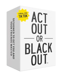 Do or Drink Act Out or Black Out Charades Drinking Card Games for Adults