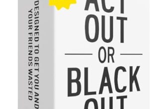 Do or Drink Act Out or Black Out Charades Drinking Card Games for Adults