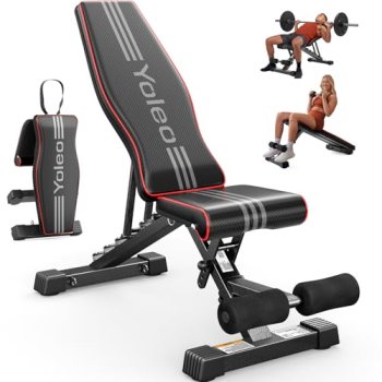YOLEO Adjustable Weight Bench for Home Gym