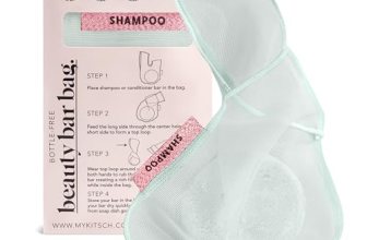 Kitsch Bar Soap Saver Pouch – Patented Mesh Soap Bag for Shampoo and Conditioner