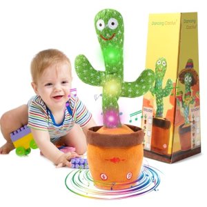 MIAODAM Dancing Talking Cactus Toy for Boys & Girls Ages 1-3