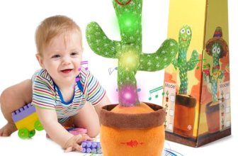 MIAODAM Dancing Talking Cactus Toy for Boys & Girls Ages 1-3
